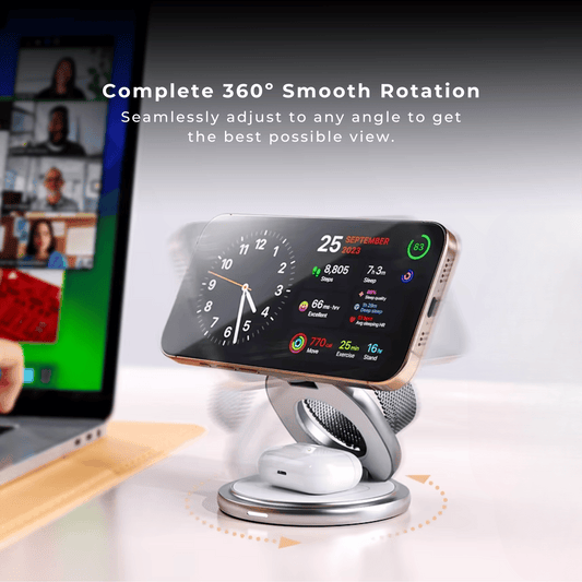 Foldable Apple MagSafe 3 in 1 Charger The Charger Shop