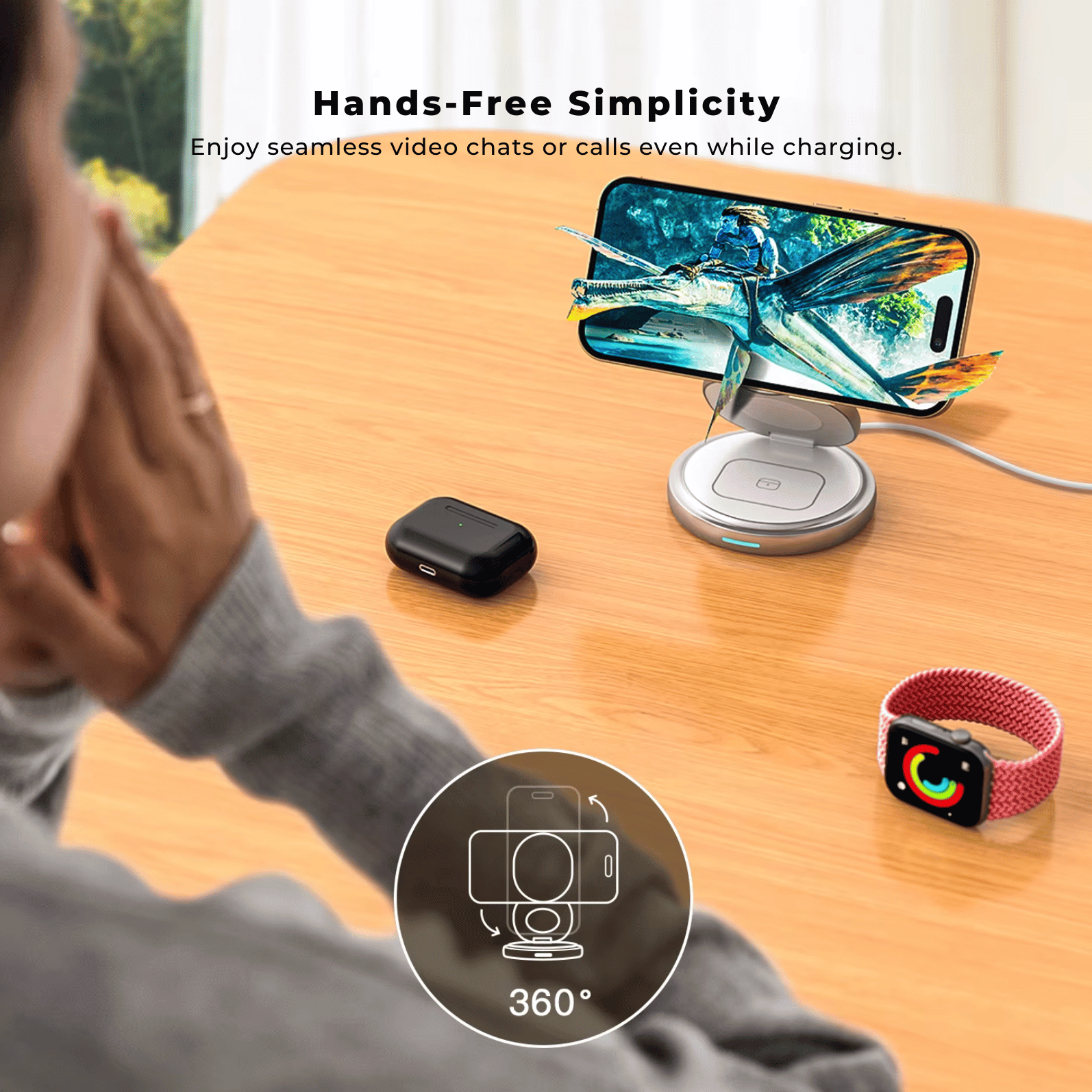 Foldable Apple MagSafe 3 in 1 Charger The Charger Shop