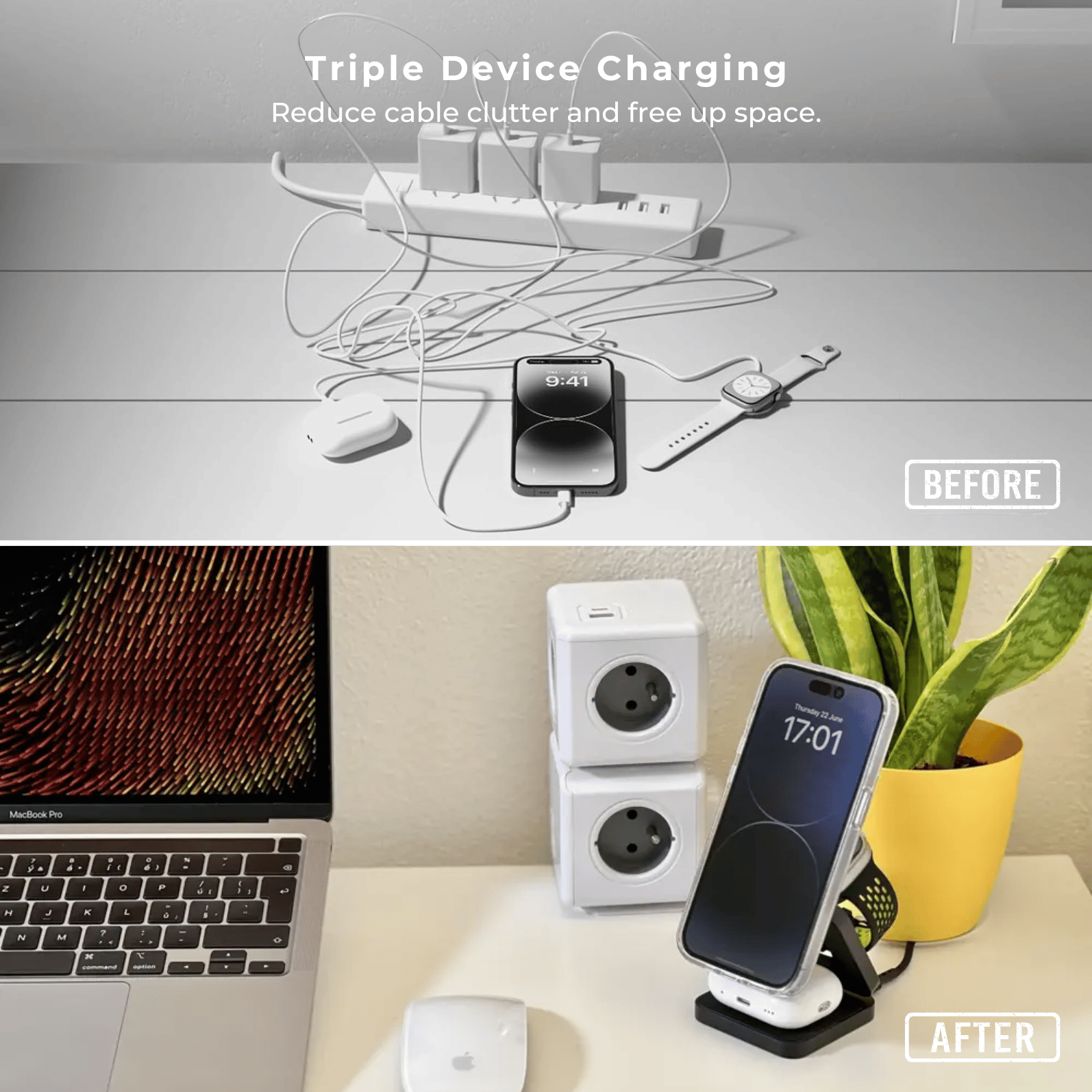 Apple MagSafe 3-in-1 Wireless Charging Station The Charger Shop