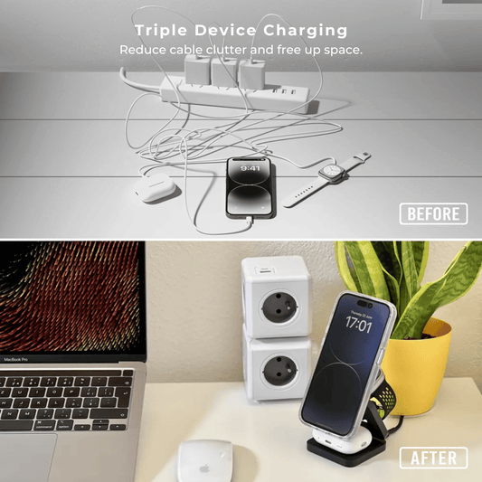 Apple MagSafe 3-in-1 Wireless Charging Station The Charger Shop