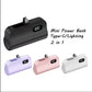 High-Capacity 50000mAh Mini Capsule Portable Power Bank with Wireless Fast Charging for iPhone, Huawei, and Samsung