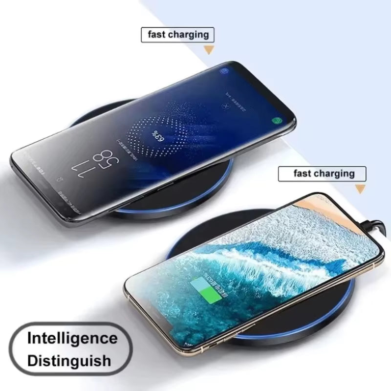 Wireless Charging Pad Stand for Fast Induction Charging - Compatible with iPhone 17, 16, 15, 14, 13, Samsung S24, S25, Note, and Xiaomi 17
