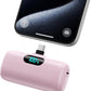 High-Capacity 50000mAh Mini Capsule Portable Power Bank with Wireless Fast Charging for iPhone, Huawei, and Samsung