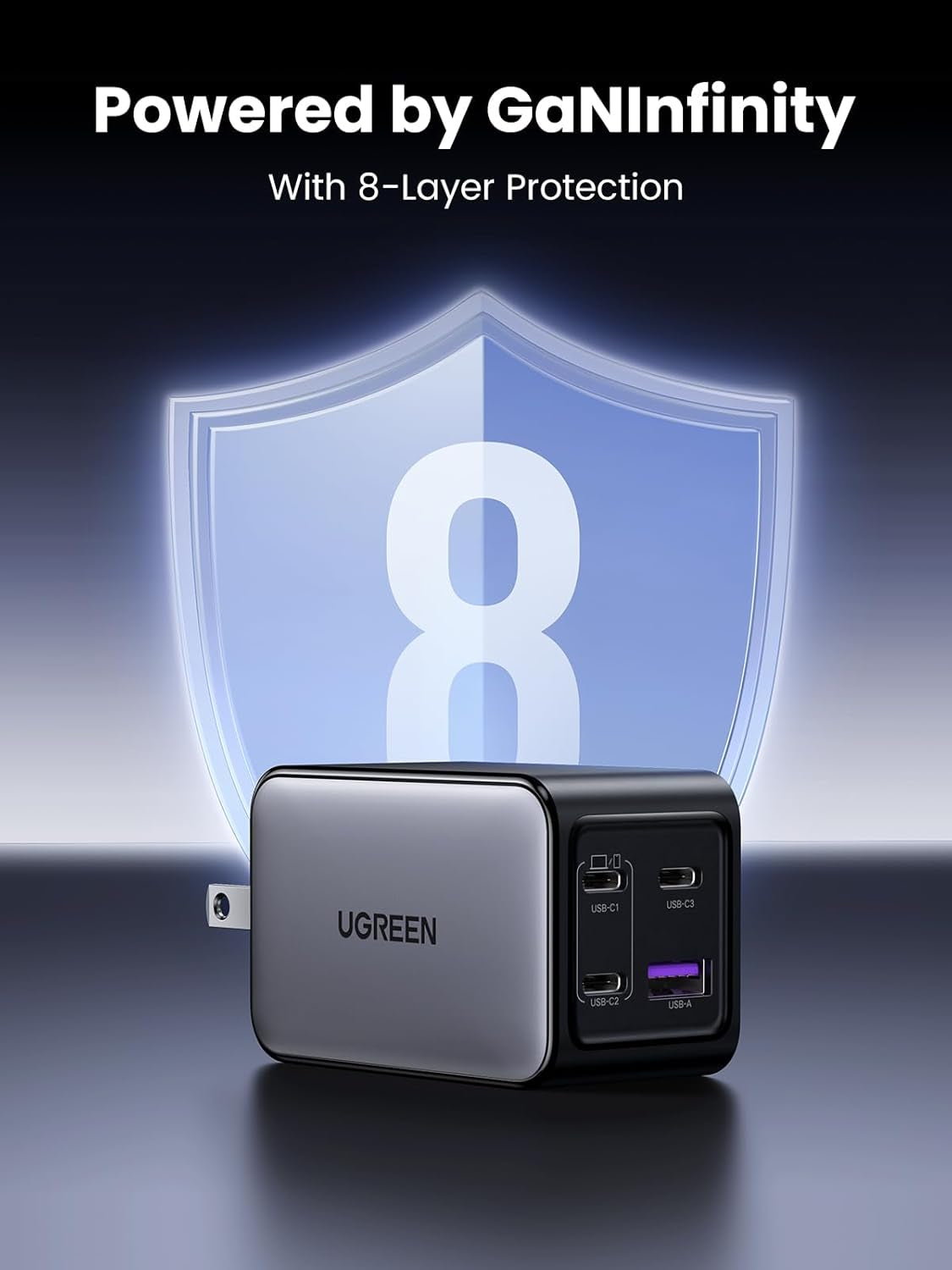 Nexode 65W GaN USB-C Wall Charger - 4-Port Fast Charging Solution Compatible with MacBook Pro/Air, iPhone 15/16/17 Series, Galaxy S24/S25, Pixel 9/10, iPad Pro, and Steam Deck