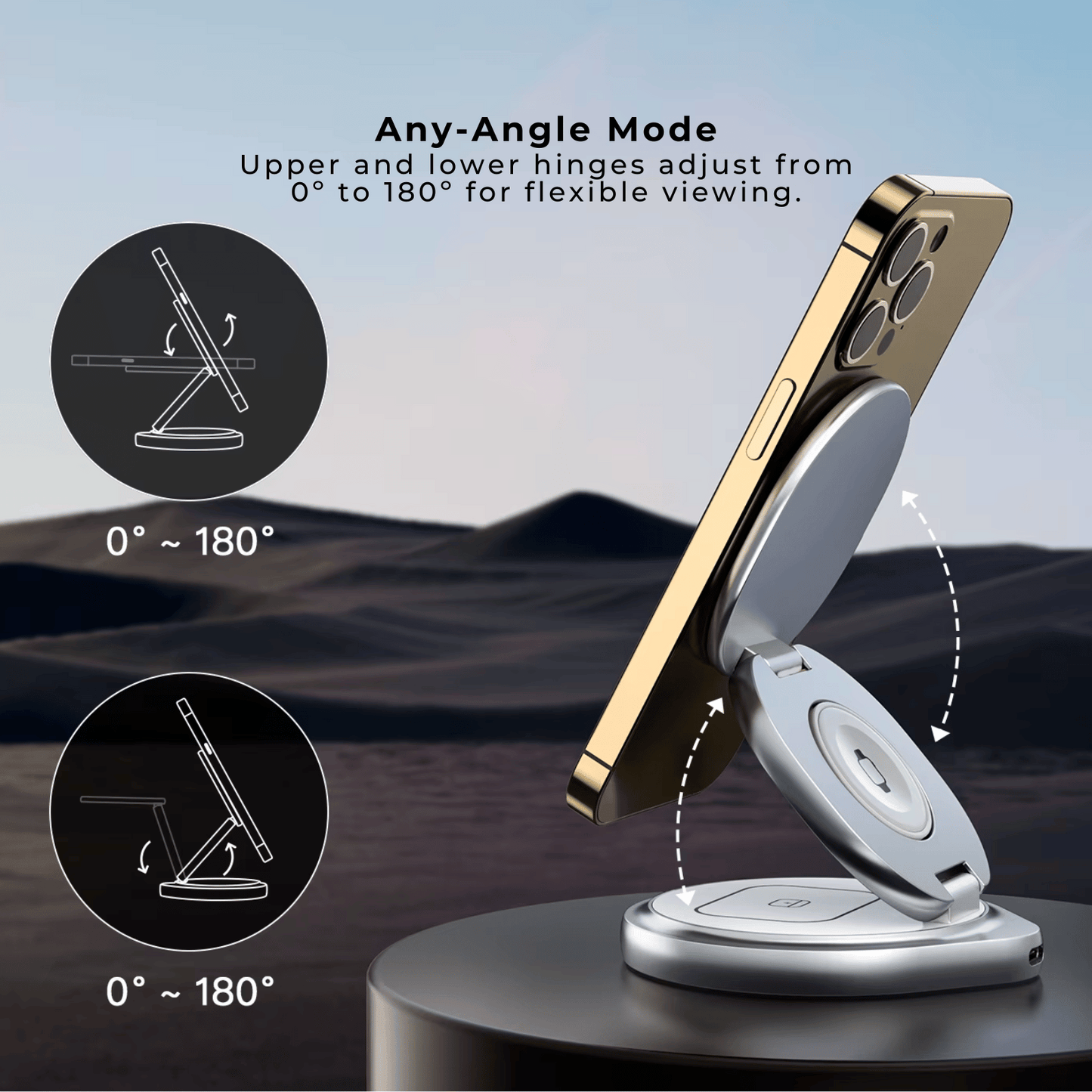 Foldable Apple MagSafe 3 in 1 Charger The Charger Shop