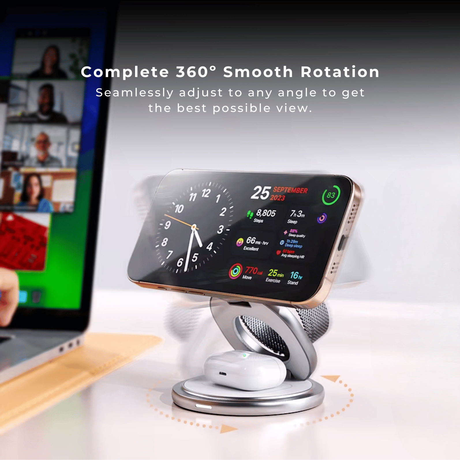 Foldable Apple MagSafe 3 in 1 Charger The Charger Shop