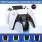 RGB Charging Station for PS5 Dual Controller with Fast Charging and Indicator Docking Stand