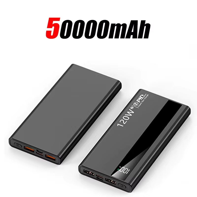 Unleash Power On-the-Go: 120W 500,000mAh Super Fast Charging Power Bank for All Your Devices