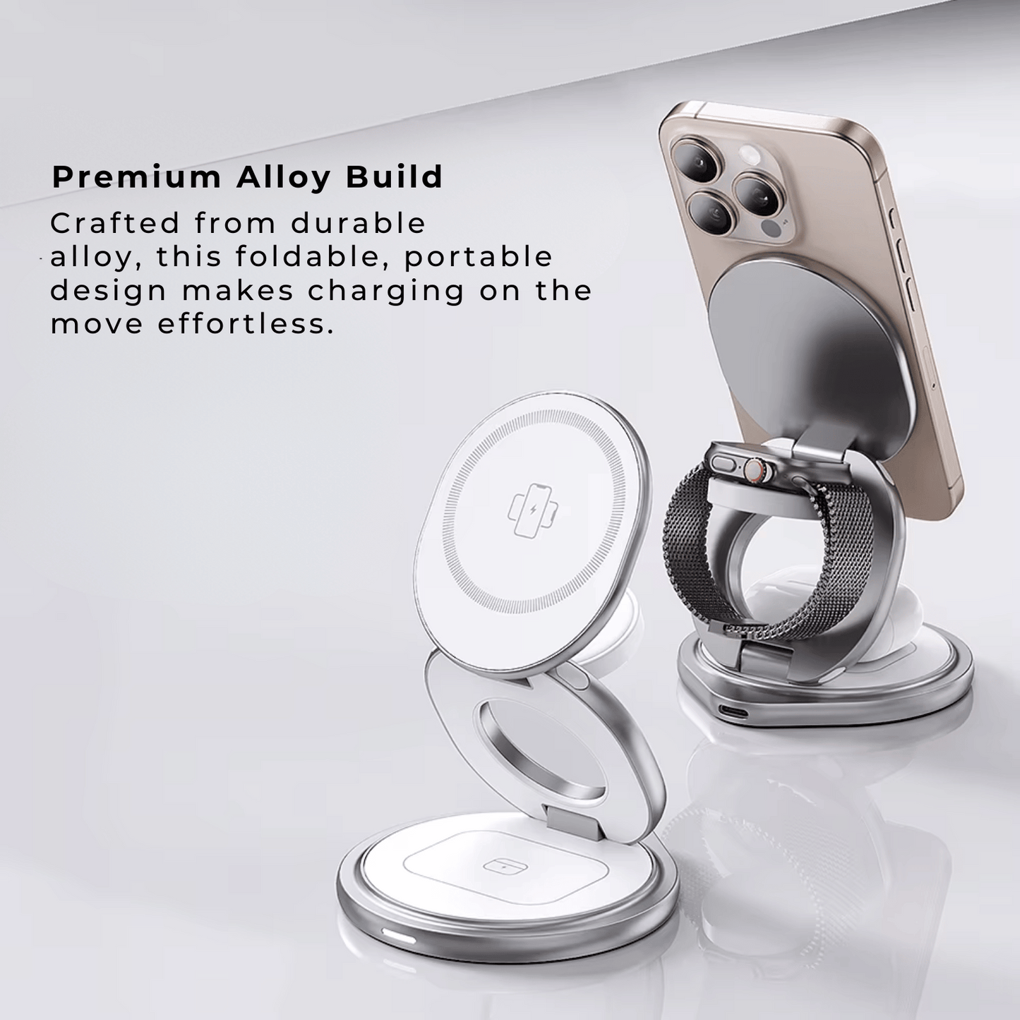 Foldable Apple MagSafe 3 in 1 Charger The Charger Shop