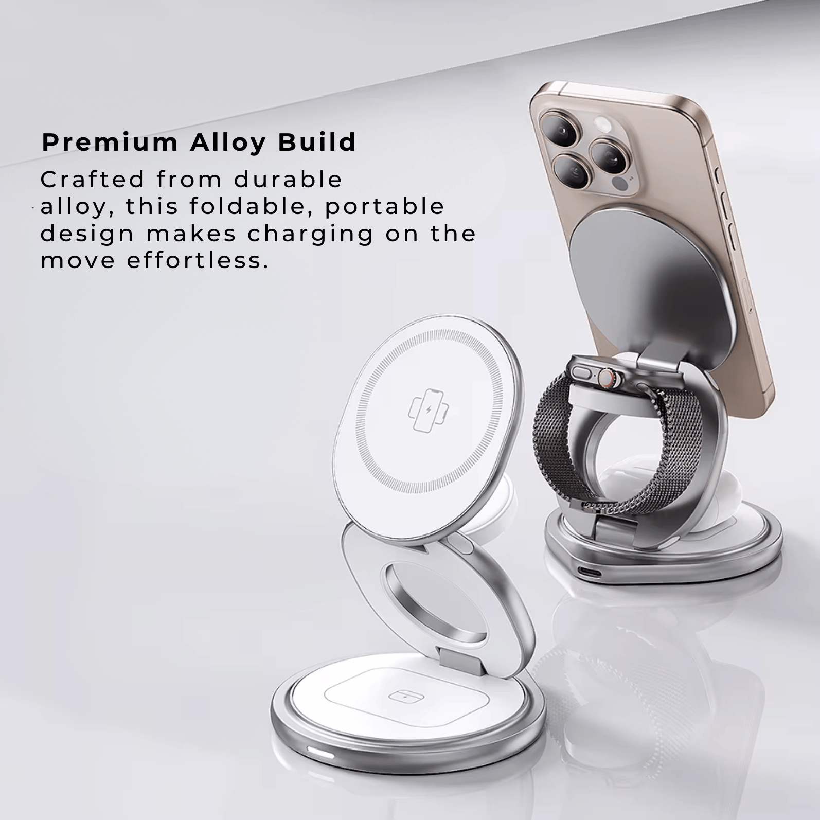 Foldable Apple MagSafe 3 in 1 Charger The Charger Shop