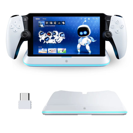 Charging Dock Station for PlayStation Portal 7 with RGB Lighting and Tri-Protection Safety Charging Features