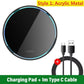 Wireless Charging Pad Stand for Fast Induction Charging - Compatible with iPhone 17, 16, 15, 14, 13, Samsung S24, S25, Note, and Xiaomi 17