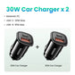 UGREEN 30W USB Car Charger with Quick Charge 4.0 and PD Type C Fast Charging for iPhone 17 and Xiaomi Mobile Phones