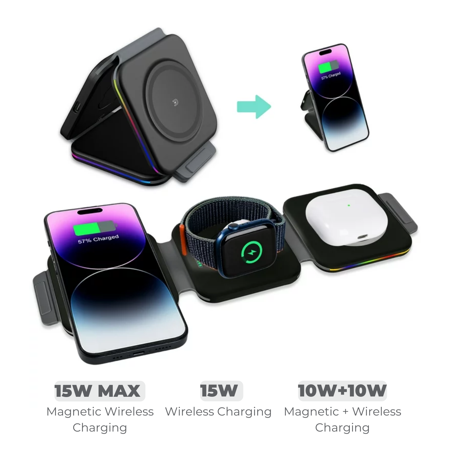 Apple MagSafe 3-in-1 Wireless Charger The Charger Shop