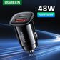 UGREEN 30W USB Car Charger with Quick Charge 4.0 and PD Type C Fast Charging for iPhone 17 and Xiaomi Mobile Phones