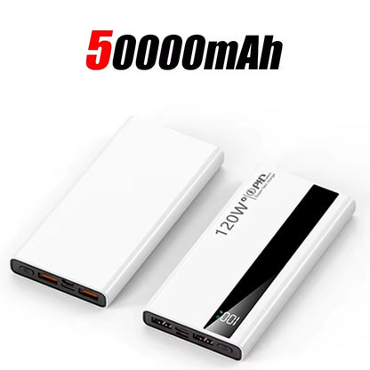 Unleash Power On-the-Go: 120W 500,000mAh Super Fast Charging Power Bank for All Your Devices