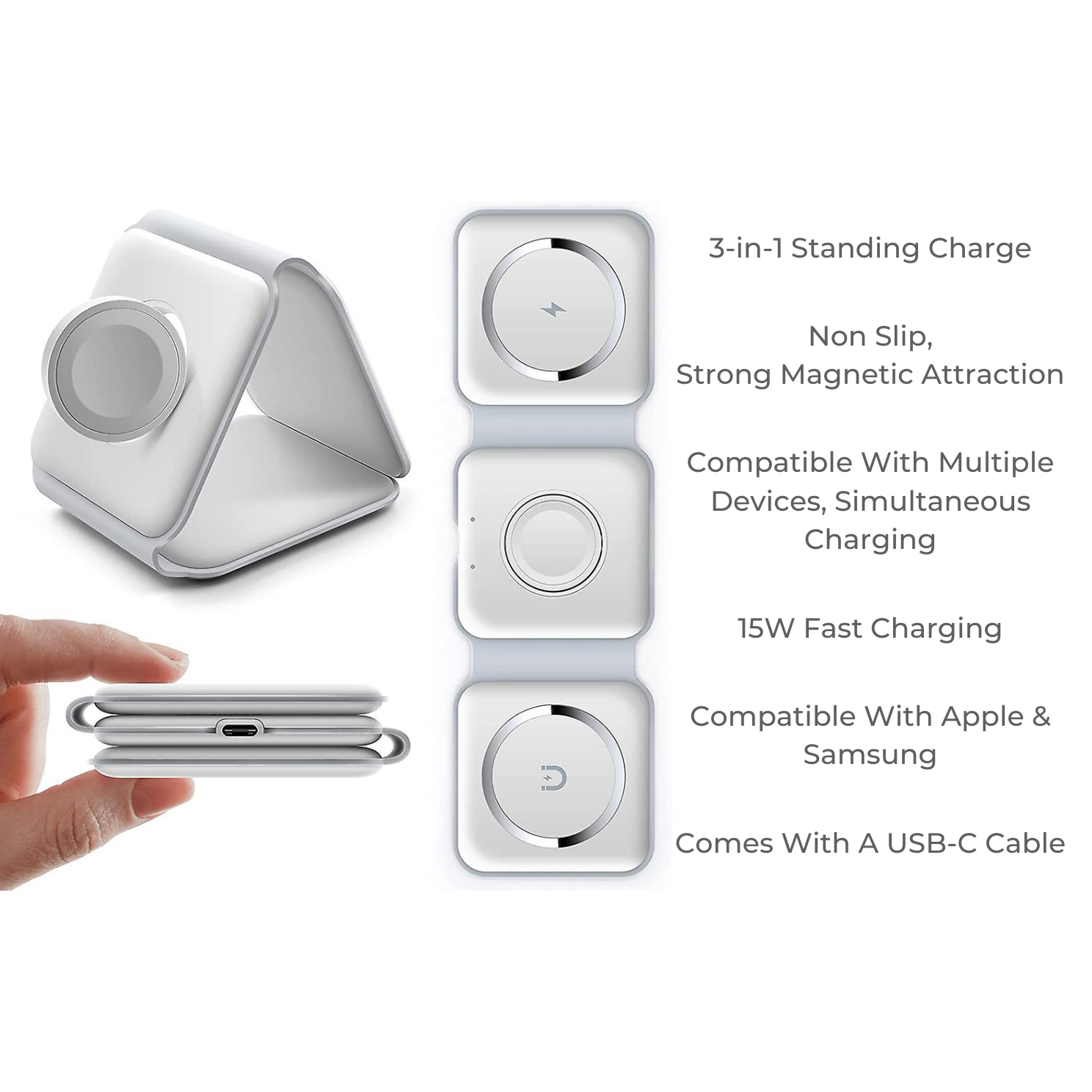 Apple MagSafe 3-in-1 Wireless Charger The Charger Shop