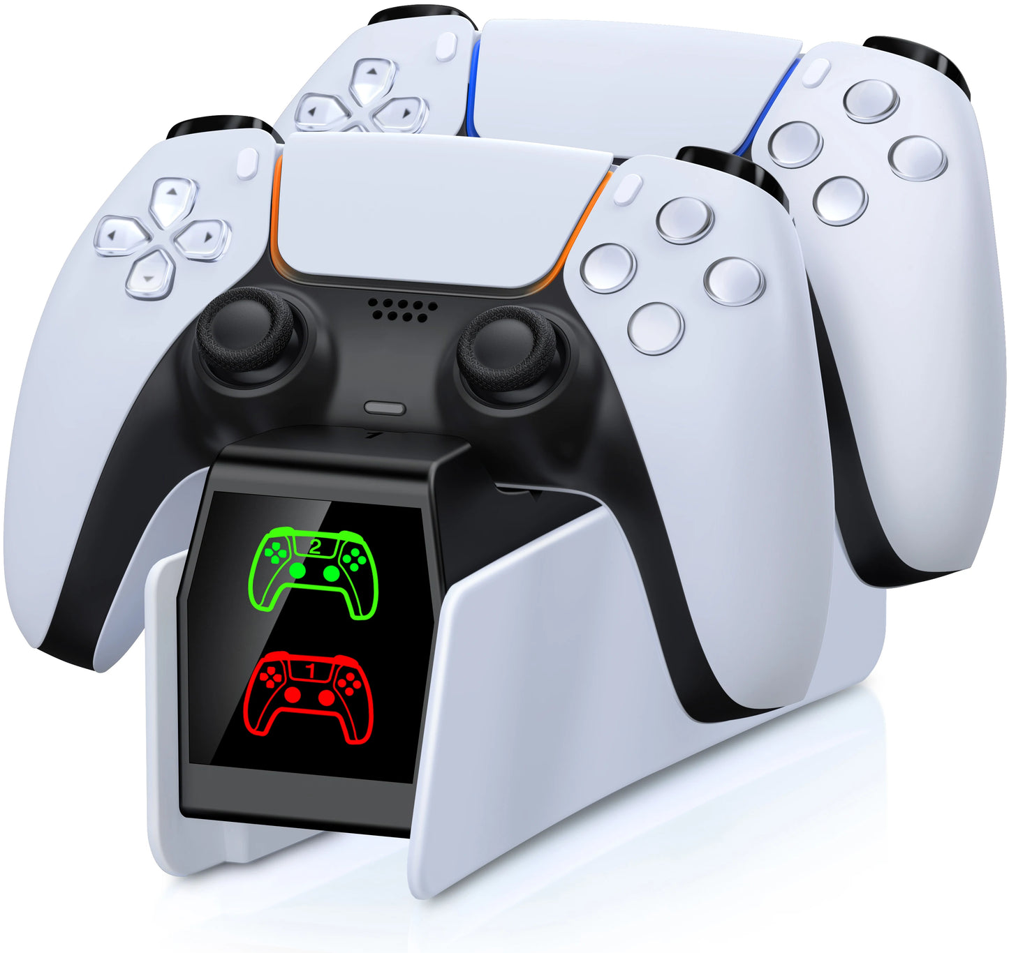 RGB Charging Station for PS5 Dual Controller with Fast Charging and Indicator Docking Stand