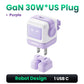 Power Up Your Devices with the 65W 30W GaN Charger - Playful Robot Design, Fast PD3.0 & QC4.0 Charging for iPhone 17/16/15 Pro, MacBook, and More!