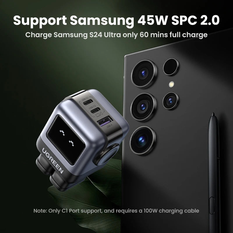 Power Up Your Devices with the 65W 30W GaN Charger - Playful Robot Design, Fast PD3.0 & QC4.0 Charging for iPhone 17/16/15 Pro, MacBook, and More!