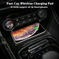 Revolutionary Wireless Car Charger with Built-in Cooling Fan for iPhone 17/16/15, Samsung S25/S24, and Xiaomi - Silicone Non-Slip Charging Pad