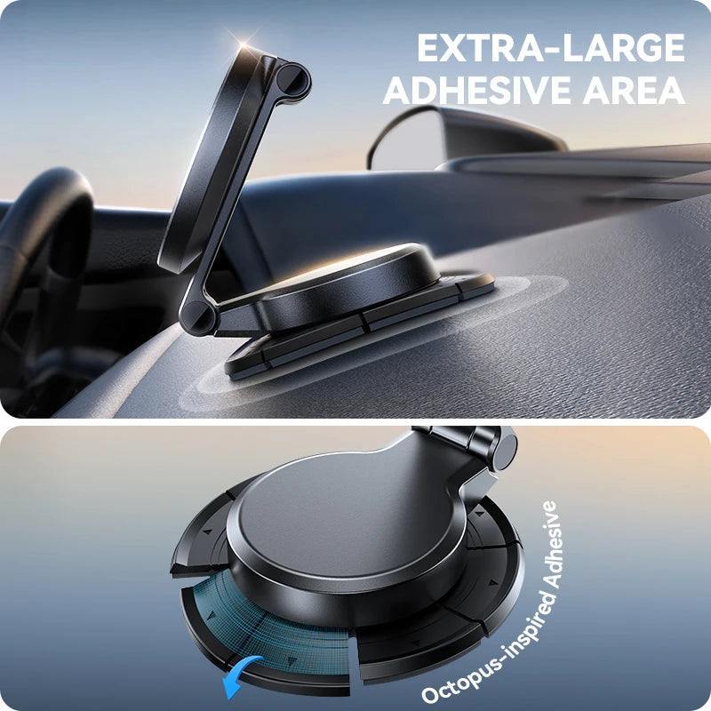 Experience Ultimate Convenience with the Joyroom N55 Magnetic Car Mount - 15W Wireless Charging, 360° Rotation, and Foldable Design for Effortless Driving