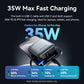 10,000mAh 35W Fast Charge Portable Power Bank - Mini 3C External Battery Charger for iPhone 17 and Xiaomi