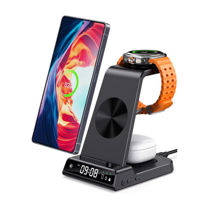 Swanscout C01 Wireless Charging Station for  Galaxy S25, S24 Ultra, S23, Z Flip, Z Fold, Galaxy Watch 8, 7, and Buds 3 Pro