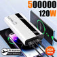 Unleash Power On-the-Go: 120W 500,000mAh Super Fast Charging Power Bank for All Your Devices